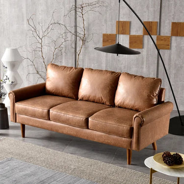 Ainsley 74.01'' Vegan Leather Sofa